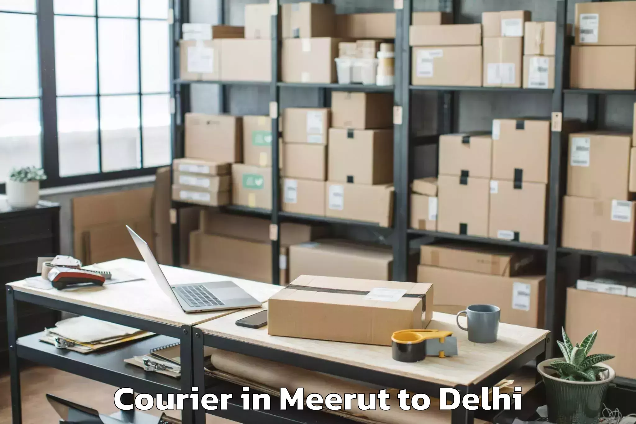 Easy Meerut to Karol Bagh Courier Booking